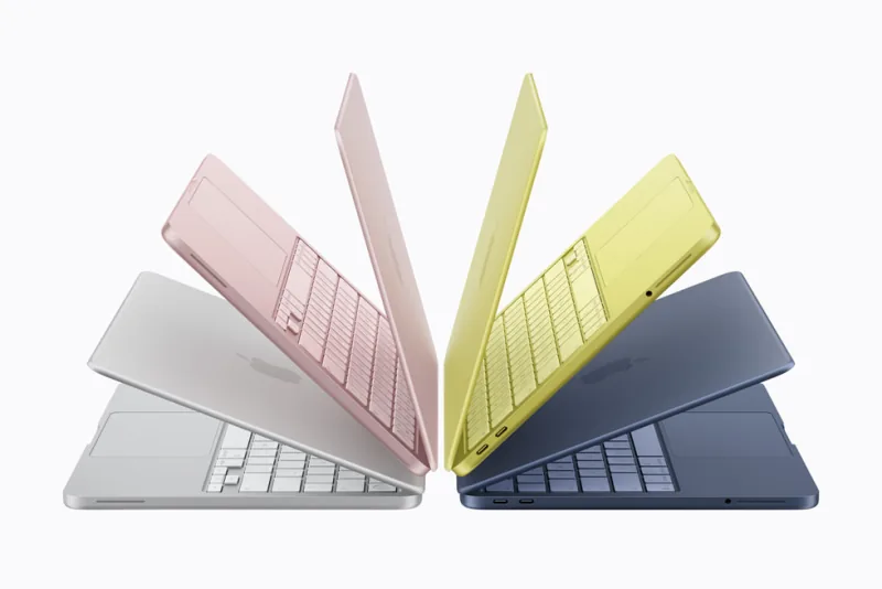 MacBook Neo in four colors
